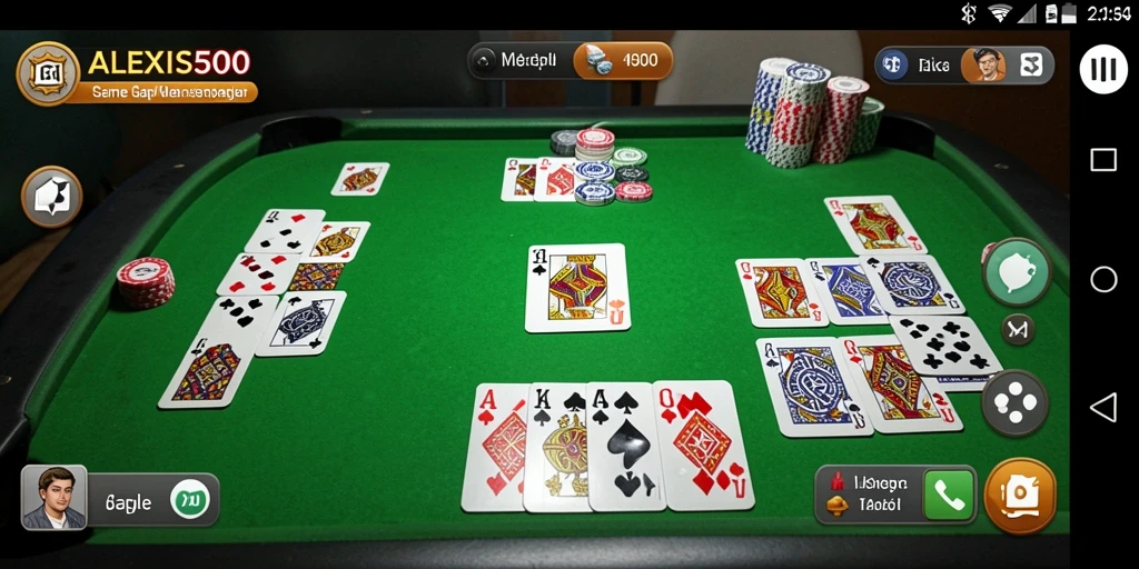 Tampilan gameplay seru ALEXIS500 saat bermain Gaple.