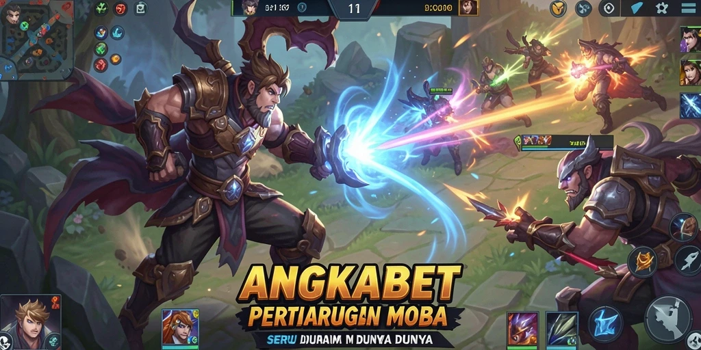 Gameplay seru di ANGKABET dengan pertarungan strategis.