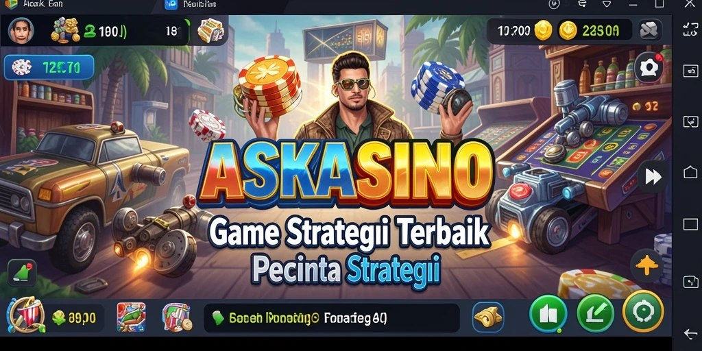 Screenshot menunjukkan gameplay menegangkan di ASKASINO.