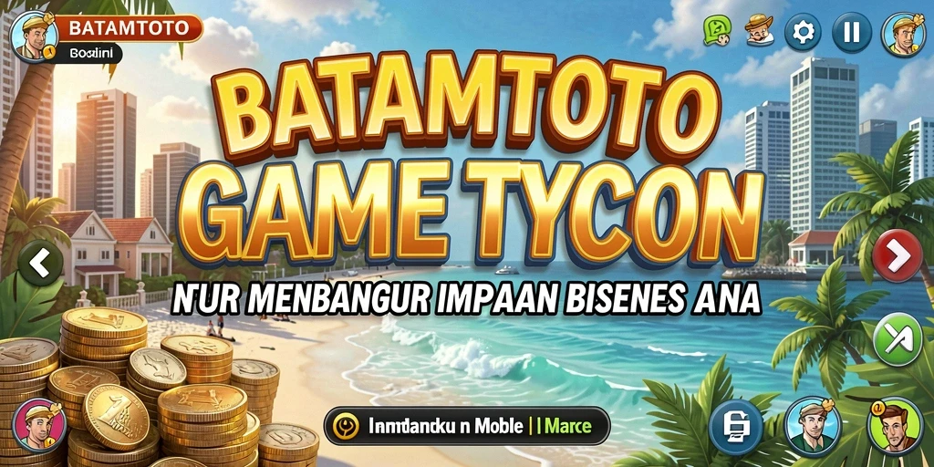 Tampilan gameplay <strong>BATAMTOTO</strong> yang menarik saat membangun bisnis Tycoon.
