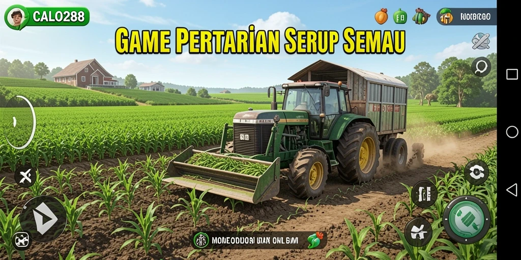 Gameplay seru saat bertani di CALO288 dengan berbagai tanaman.