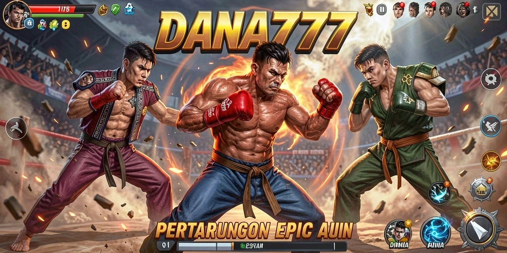 Tampilan menegangkan dari pertarungan di DANA777.