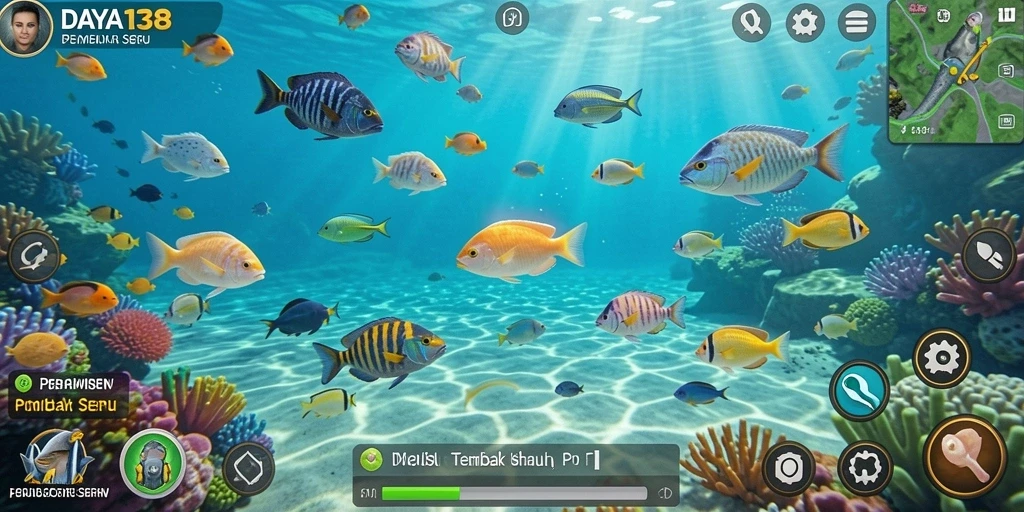 Screenshot utama DAYA138 menampilkan aksi menangkap ikan yang seru.