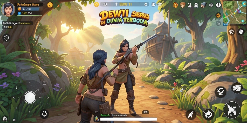 Tangkapan layar DEWI11 menunjukkan dunia terbuka yang indah dan gameplay yang mendebarkan.
