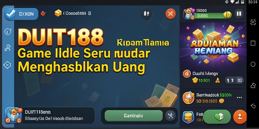 Tangkapan layar utama menunjukkan gameplay seru dari <strong>DUIT188</strong> yang penuh dengan aksi Idle.