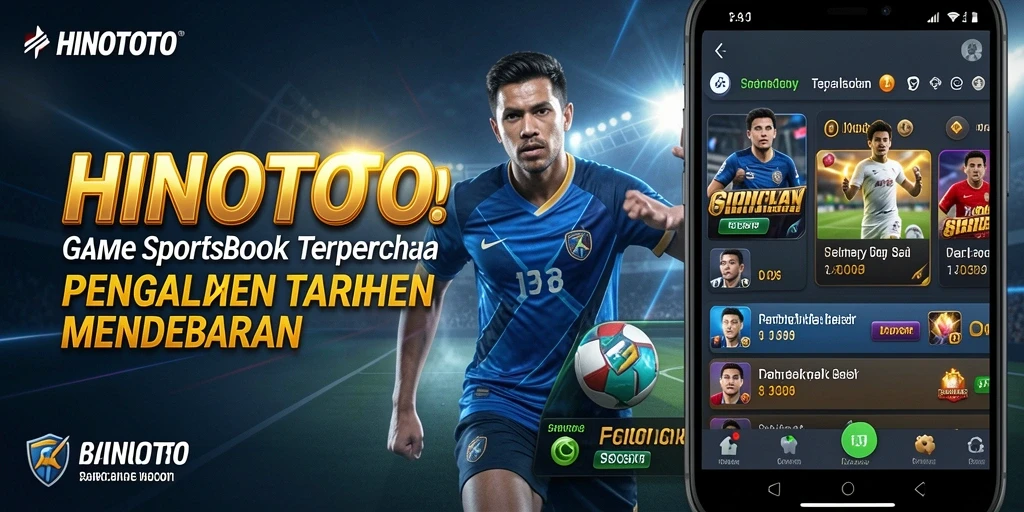 Tampilan gameplay HINOTOTO dengan berbagai opsi taruhan olahraga.
