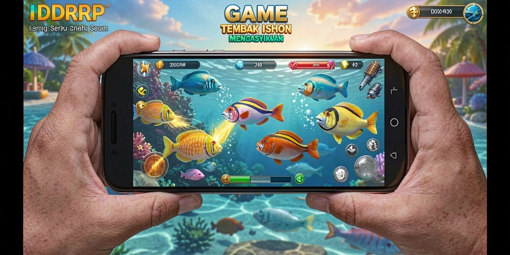 Tangkapan layar gameplay Tembak Ikan IDRRP yang seru.