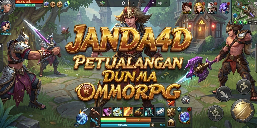 Screenshot JANDA4D menampilkan aksi seru dalam gameplay MMORPG.