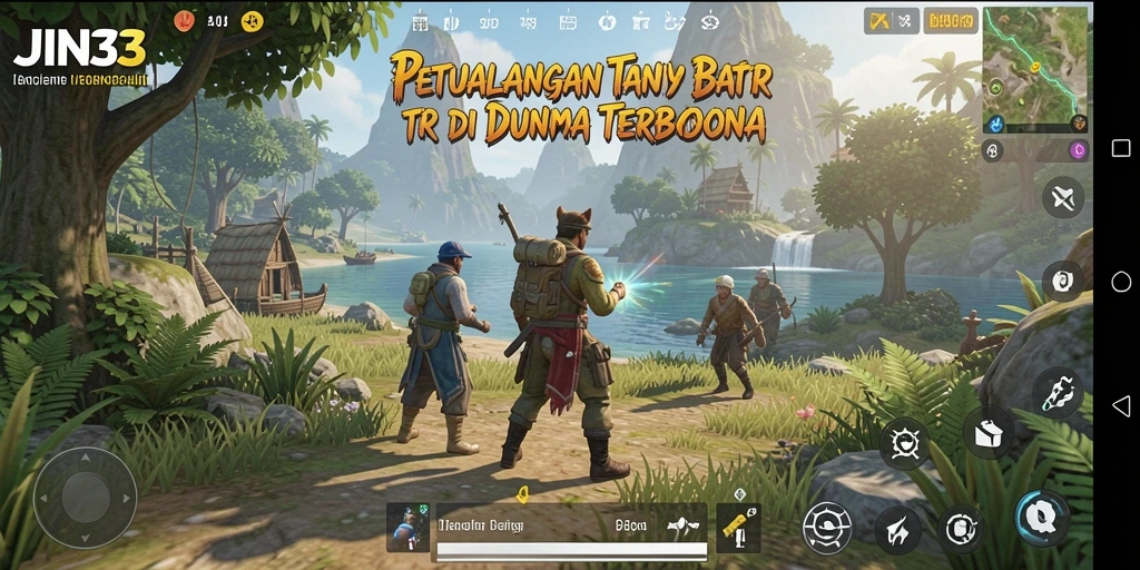Tampilan gameplay Open World yang mengesankan di JIN33.