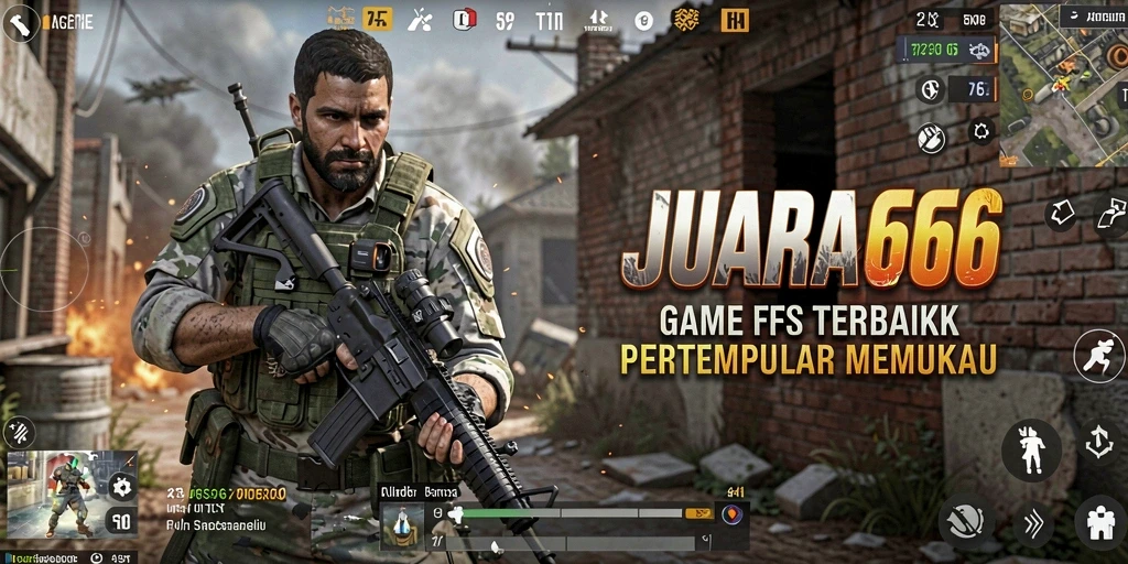 Gameplay JUARA666 yang mendebarkan di medan perang.