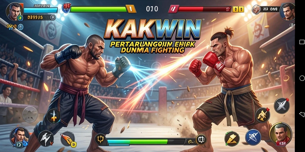Gameplay seru dengan pertarungan spektakuler di KAKWIN.