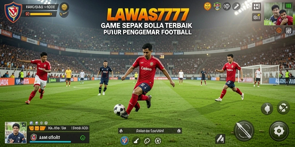 Tangkapan layar menunjukkan aksi seru dalam LAWAS777 saat pertandingan sepak bola.