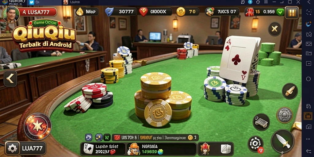 Tampilan gameplay menegangkan di LUSA777 QiuQiu.
