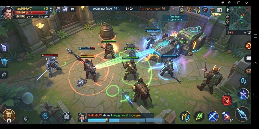 Tampilan gameplay menarik dalam <strong>MARIMA77</strong> yang menunjukkan strategi pertempuran.