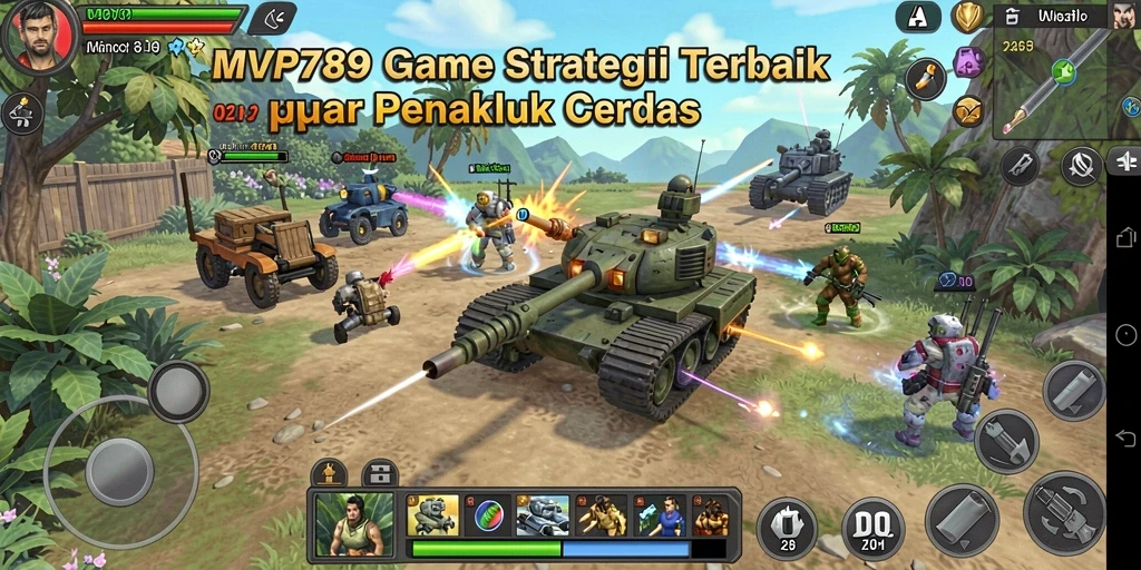 Tampilan menarik dari gameplay strategi nyata dalam MVP789.