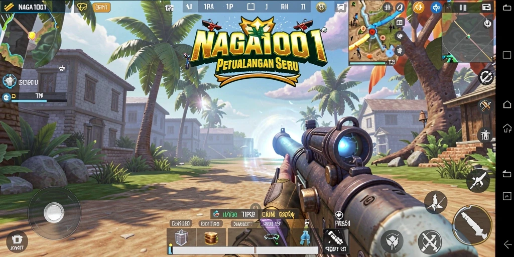 Gameplay mendebarkan dari NAGA1001 dalam aksi TPS
