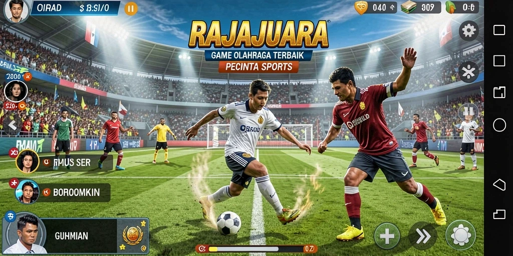 Tampilan gameplay RAJAJUARA yang seru dan menegangkan.