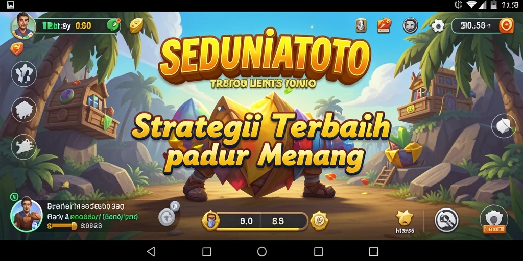 Tampilan gameplay strategis yang seru dan mendebarkan