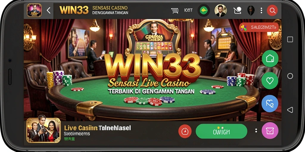 Gameplay Live Casino yang menegangkan dan interaktif di WIN33.