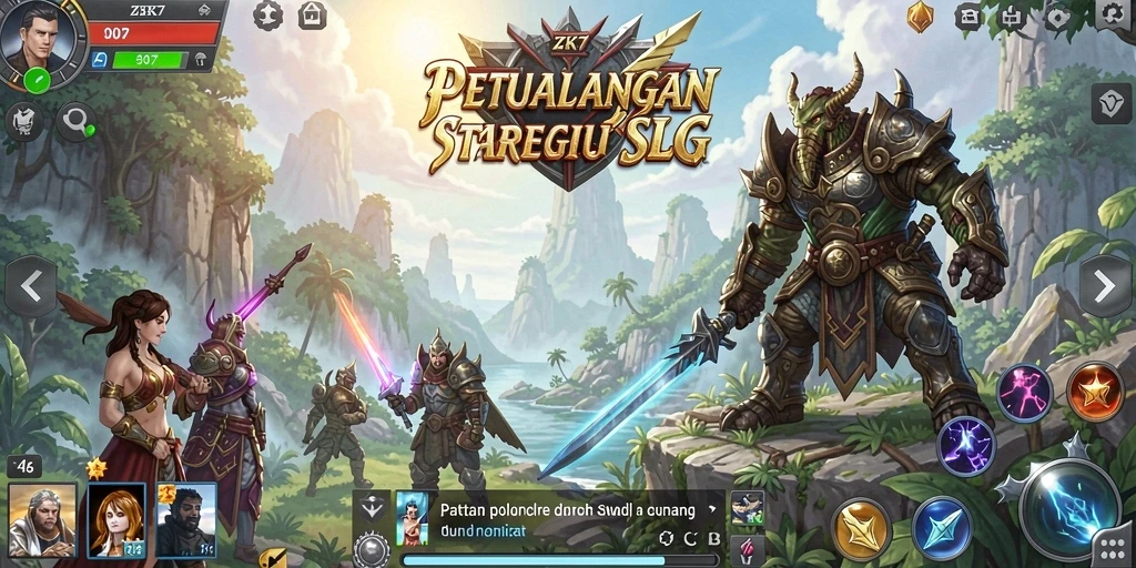 Gameplay menegangkan dan strategis dalam ZK7.