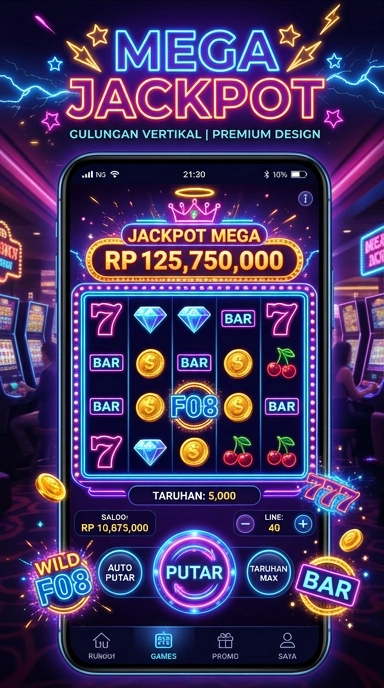 Tampilan antarmuka f08 yang sederhana dan menarik.